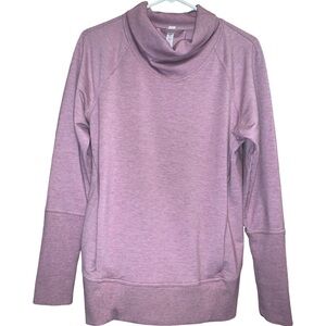 Lululemon High Lines Pullover Cowl Neck Mauve Sweatshirt Size 8